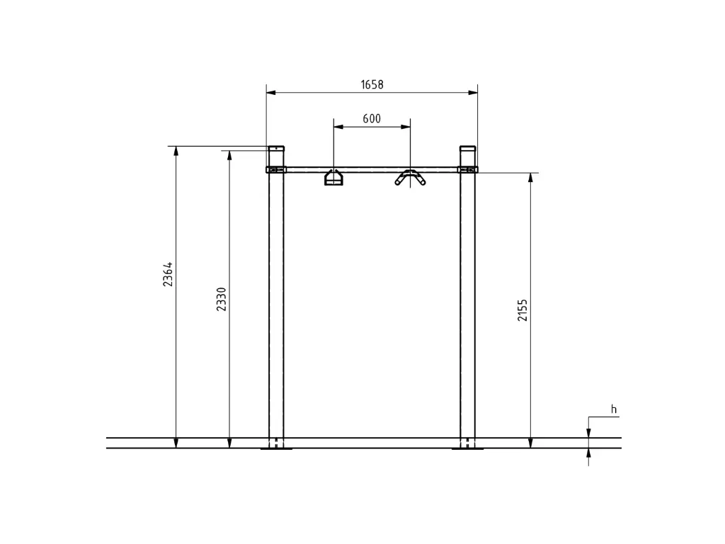 1-1-047-Narrow Pull-Up Bar 1500-BeStrong_side.webp