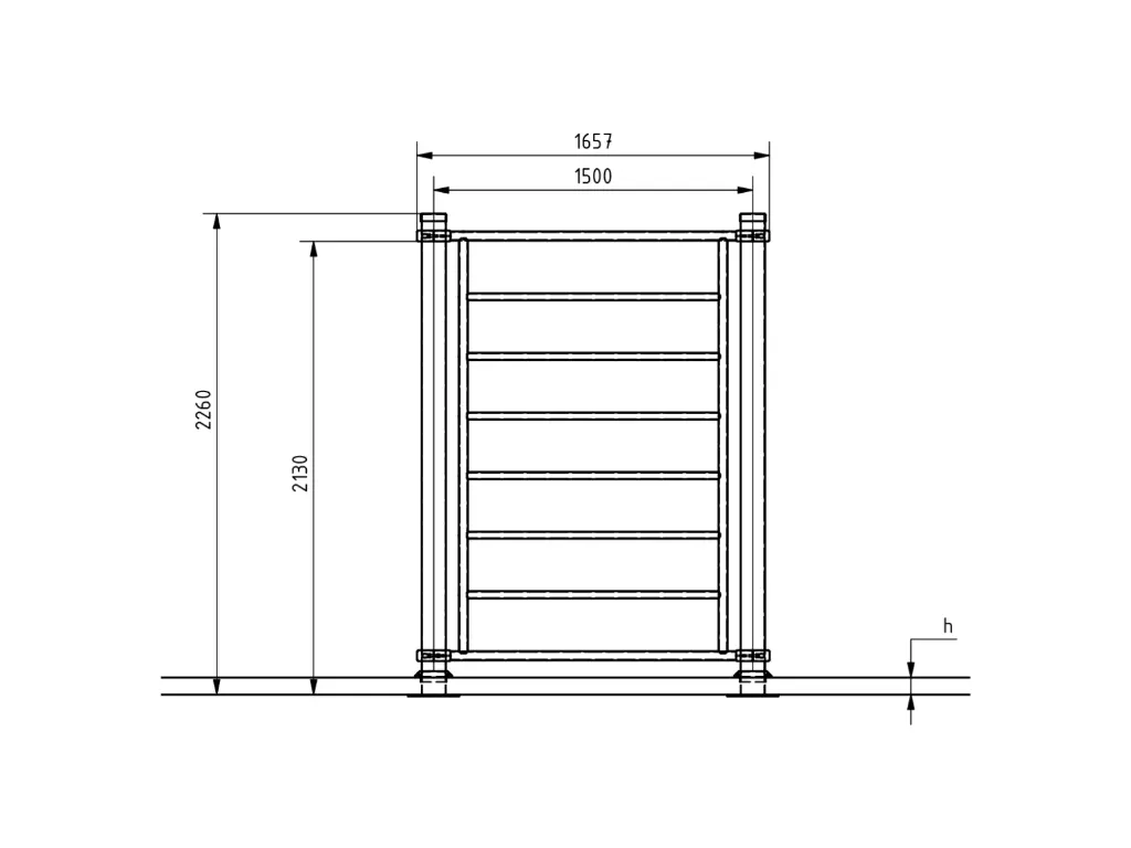 1-1-028-Wall Bars 1500-BeStrong_side.webp