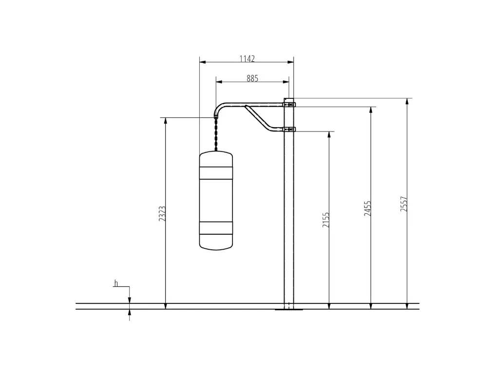 1-1-054-Boxing Bag Holder-BeStrong_side.webp