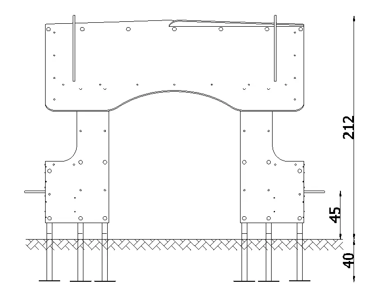 Kolorowy domek  nr 3303 EPZ  - rzut  z boku.webp
