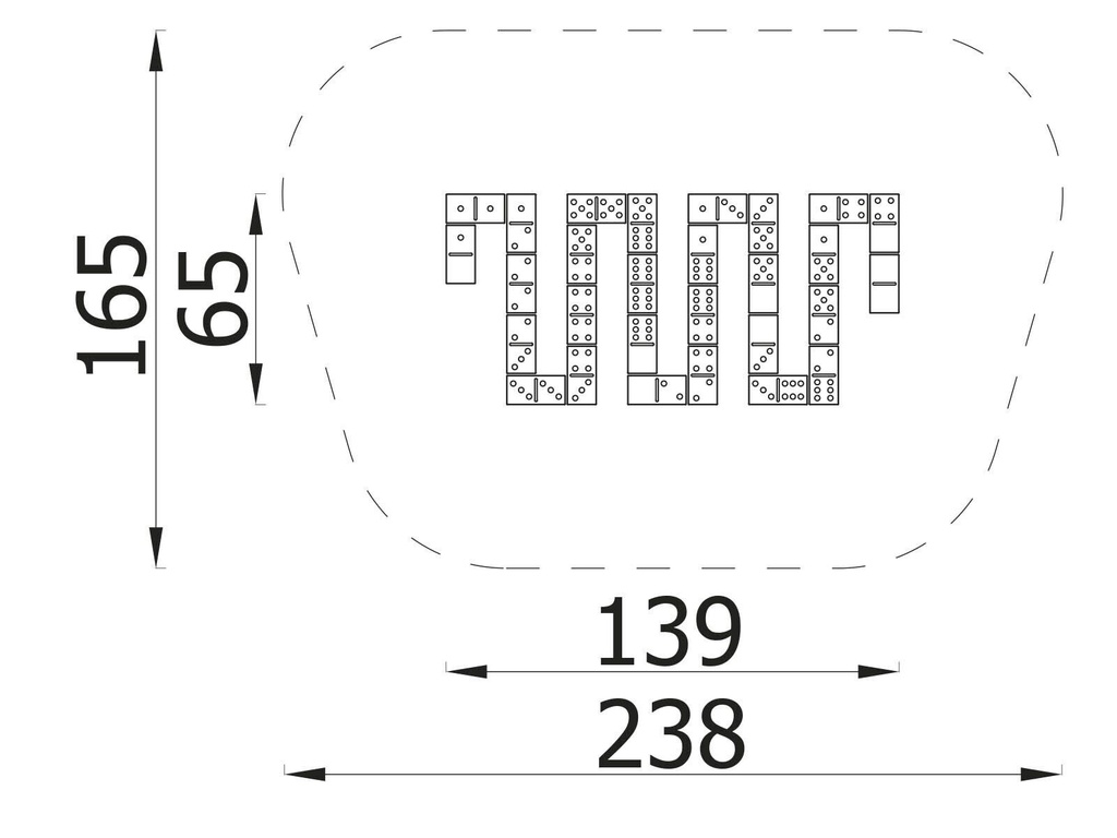 Gioco del domino all'aperto