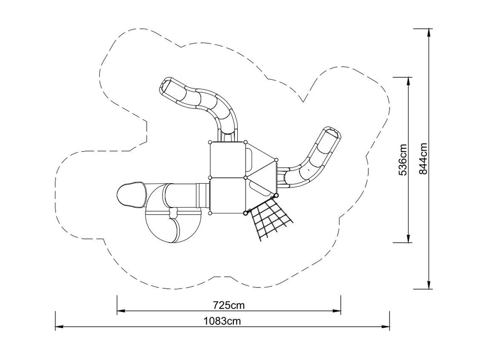 Torre con scivoli ECO-JUNIOR 6112