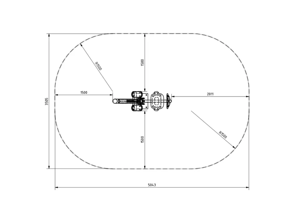 Panchina TWISTULA 3200mm /abete douglas