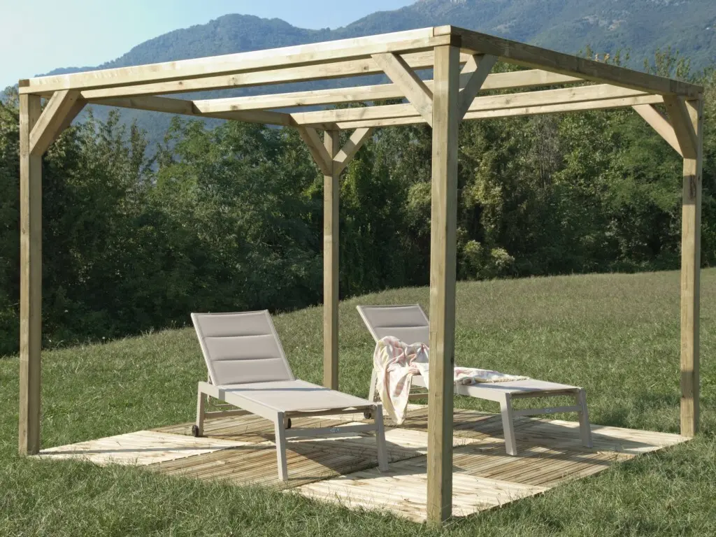 Pergolato in legno m. 3X3
