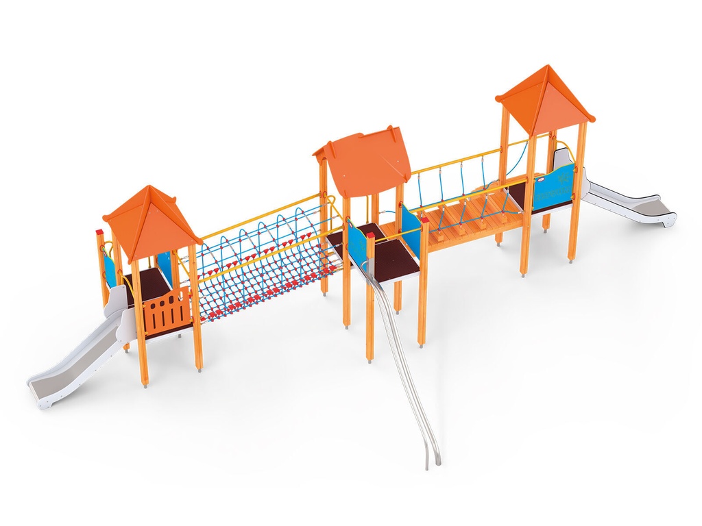 Quadro Set 1230 (Montanti in Legno lamellare di pino mm. 120 diam.)