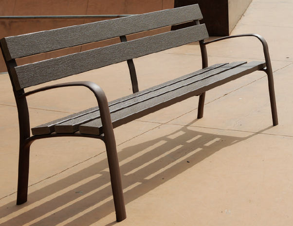 [ECOCITY-BANCO-WPC] Panchina Ada in plastica riciclata WPC