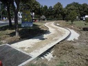 Cordolo in acciaio corten EdgeFlex per piste ciclabili-pedonali