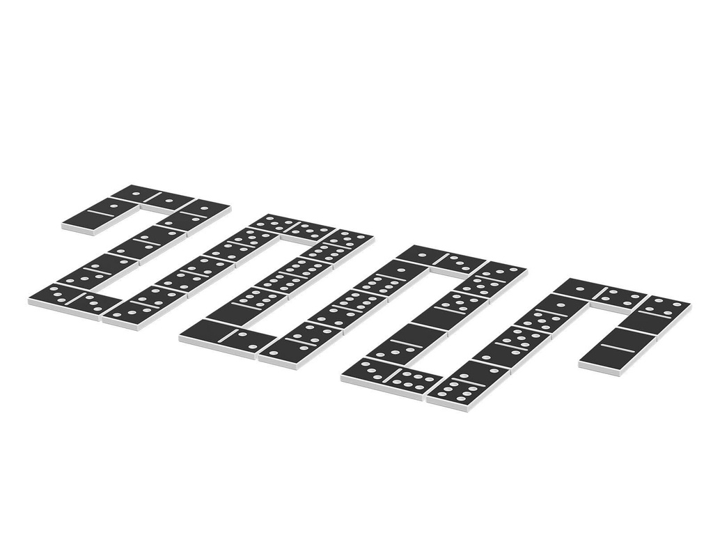 Gioco del domino all'aperto