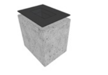 Barbecue  con griglia rettangolare