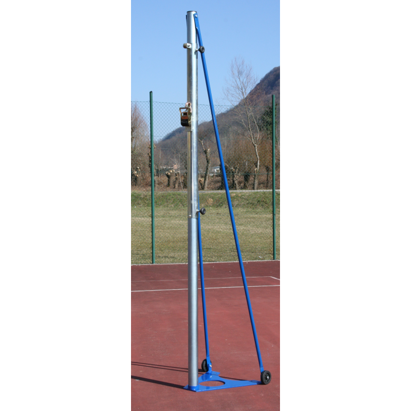 Impianto pallavolo monotubulare con rete in treccia di polietilene