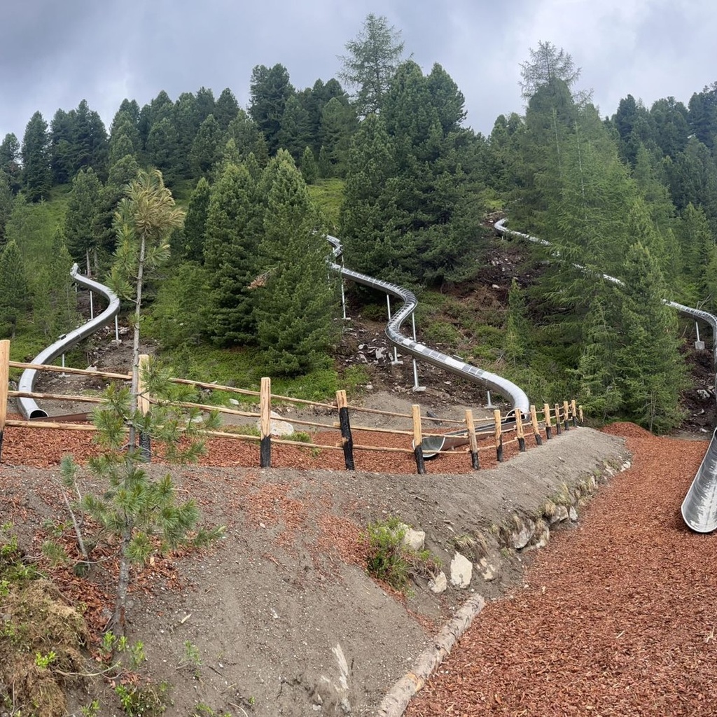 Scivolo inox da pendio a tubo