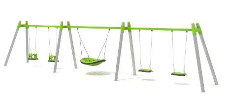 Altalena in acciaio INOX Tripla