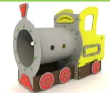 Locomotiva acciaio inox 2152