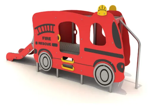 [2164] Camion dei pompieri inox 2164