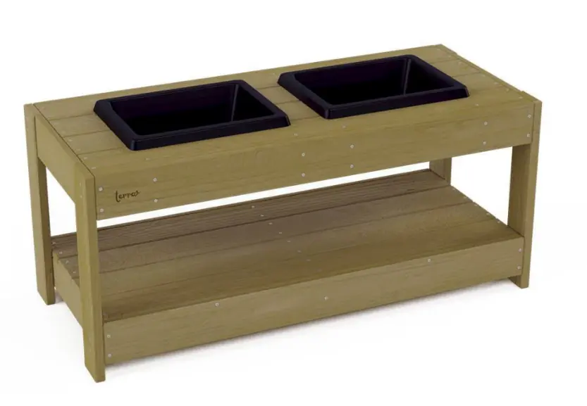 [58104] Terra Tavolo con 2 contenitori