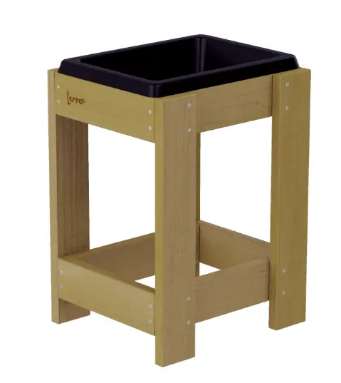 Terra Planter con contenitore alto