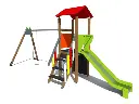 Five Gioco modulo torretta scivolo con altalena in legno