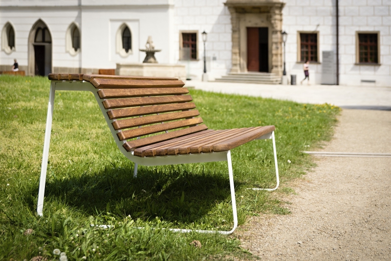 Panchina VELA 1800mm / acciaio zincato + verniciato a polvere 