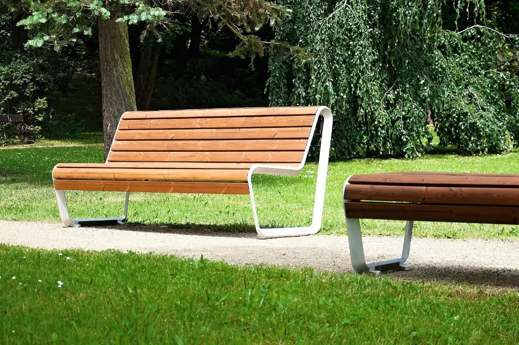 Panchina BOROLA 1800mm / lega di alluminio + verniciato a polvere