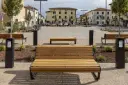 Panchina Borola 1800mm / lega di alluminio + verniciato a polvere