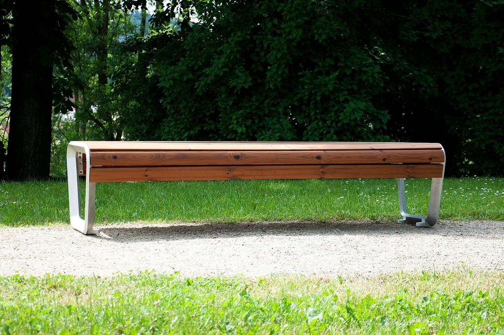 Panchina BOROLA senza schienale 1800mm / lega di alluminio + verniciato a polvere 