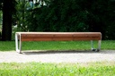 Panchina BOROLA senza schienale 1800mm / lega di alluminio + verniciato a polvere 