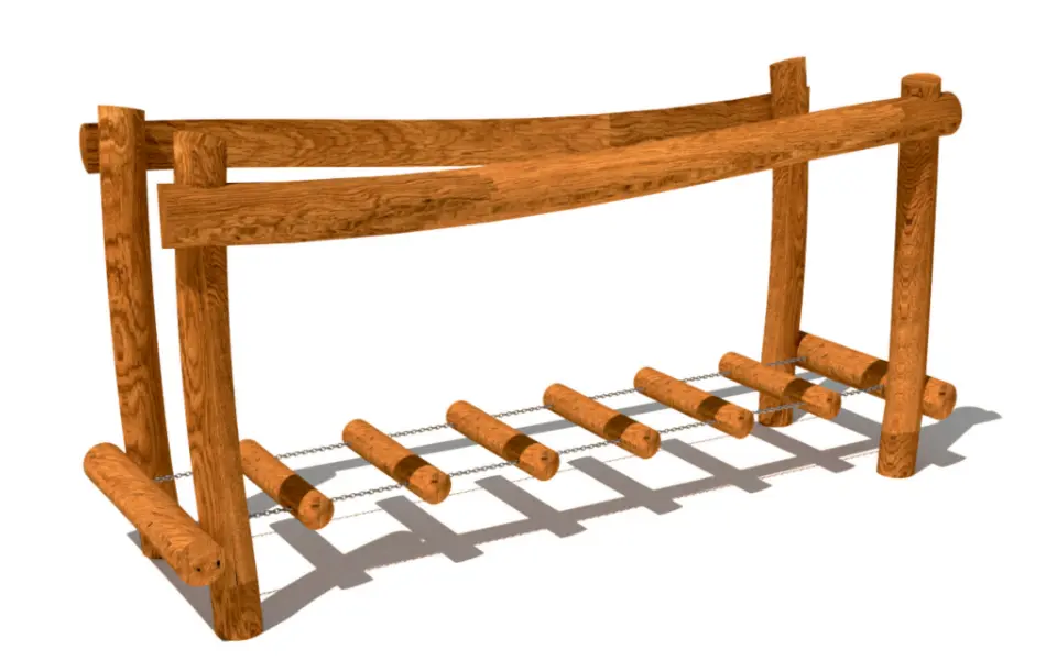 Ponticello di equilibrio in legno di acacia/rovere