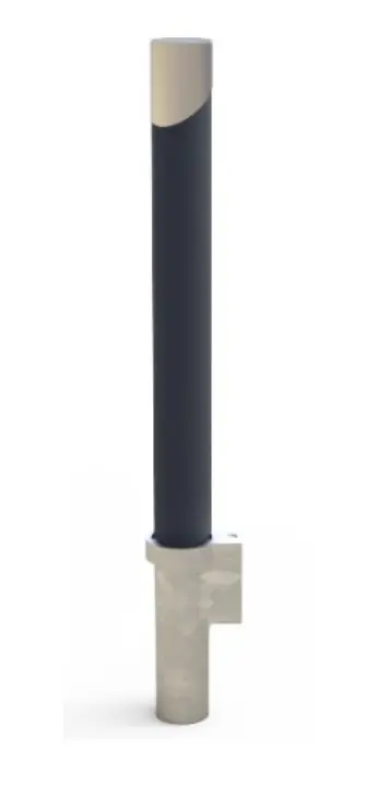 Dissuasore estraibile con finiture in acciaio Inox 