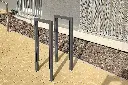 Portabiciclette TOMI 400 mm /  acciaio zincato + vernici a polvere