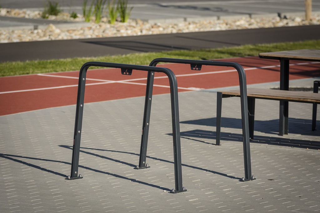 [SKD2b] Portabiciclette SANDWICH / acciaio zincato + vernici a polvere / gomma