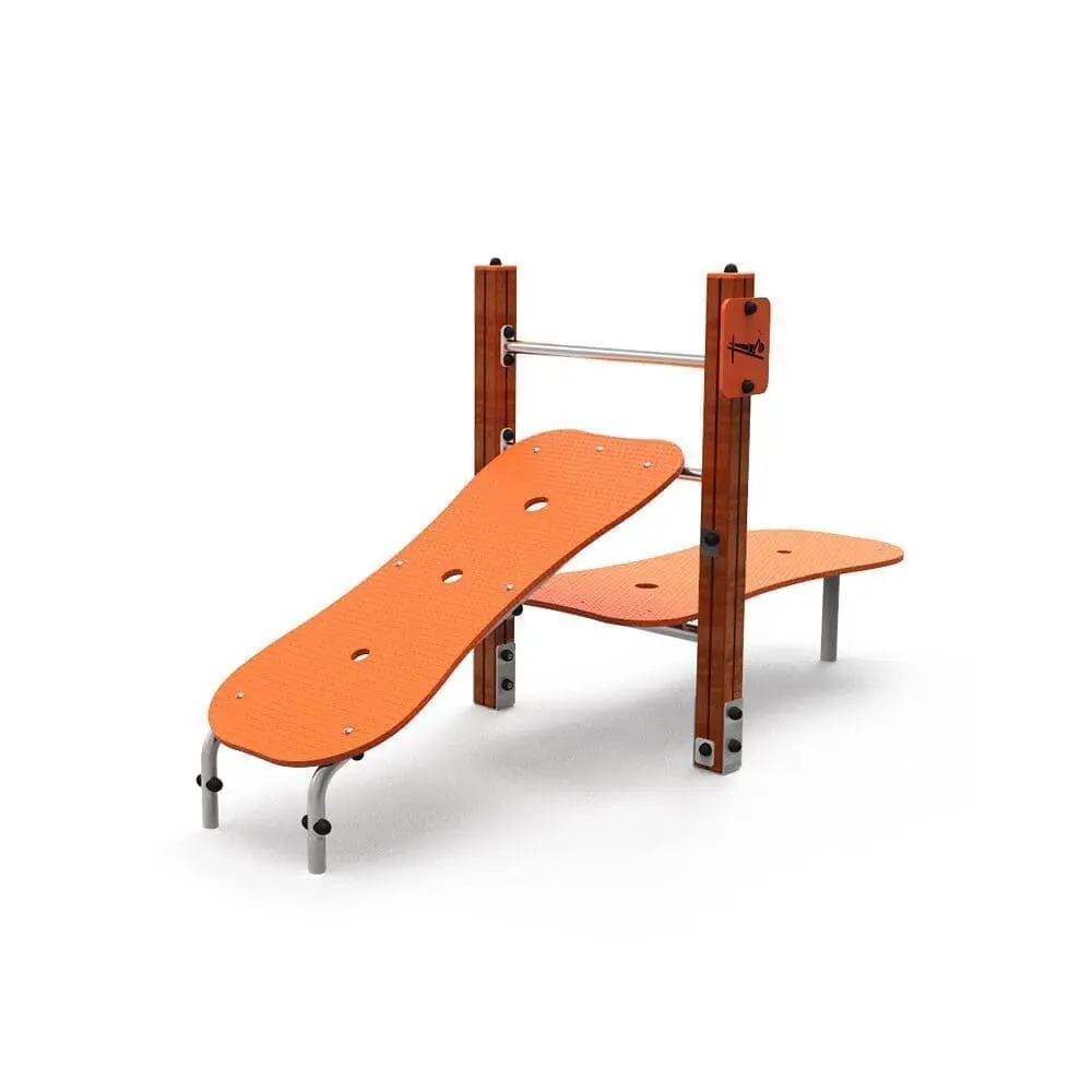 Panca per esercizi lombari e addominali