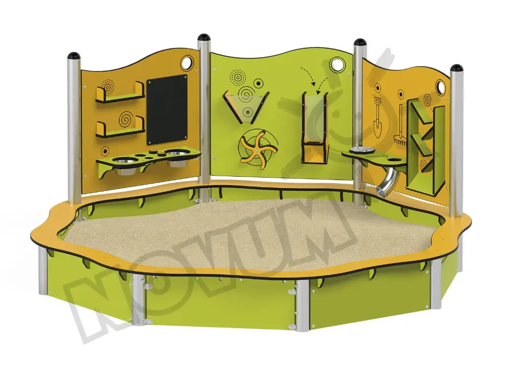  Sandbox Milo con pannelli