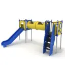 ECO-KIDS Doppia torre con tunnel senza tetto