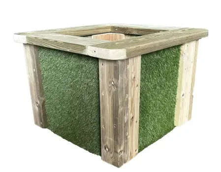 Fioriera con Erba sintetica  piccola