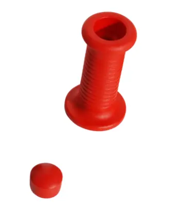 MANOPOLE IN POL.CON CUFFIA (COLORE ROSSO)