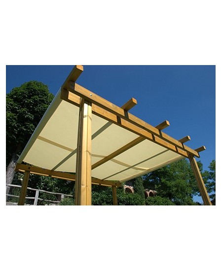 Telo di copertura ombreggiante in pvc microforato bianco 300x400