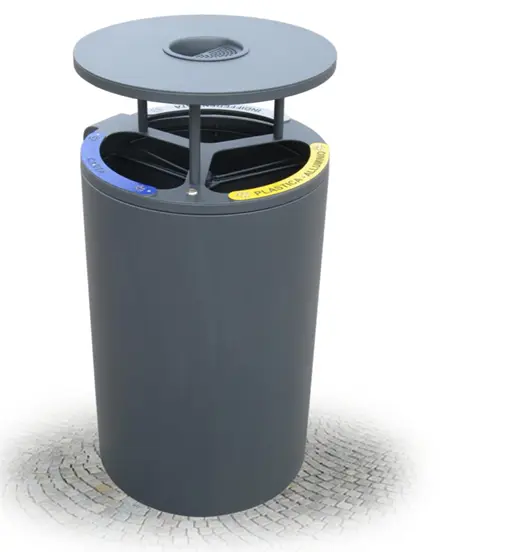 Cestone raccolta differenziata Deluxe (Con coperchio e posacenere)