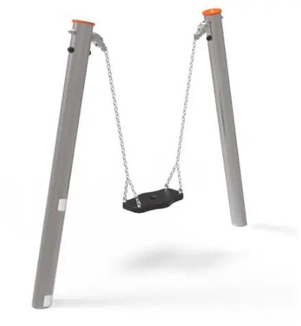 [ELDAN060P-Y] Mini Altalena in acciaio inox (Con 1 sedile a tavoletta)