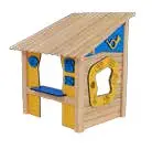 Casetta robinio 68116 (Montanti in legno lamellare di pino color noce mm. 90x90)