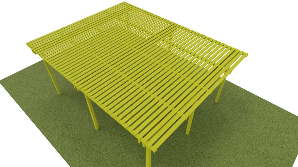 Kit Copertura  frangisole in legno  per pergolato Silvestre 515x405 cm. 