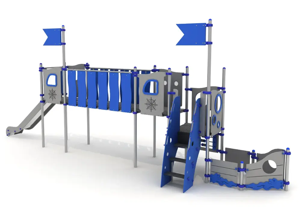 [ECO-KIDS 17220] ECO-KIDS Barca Cristoforo Eco-Kids con pannello ludico inclusivo