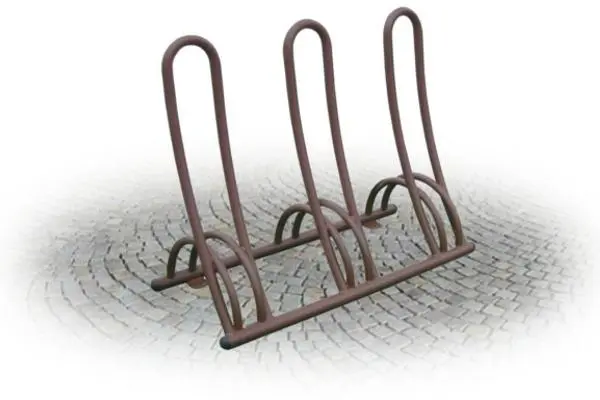 Portabiciclette con reggicatena (3 posti)