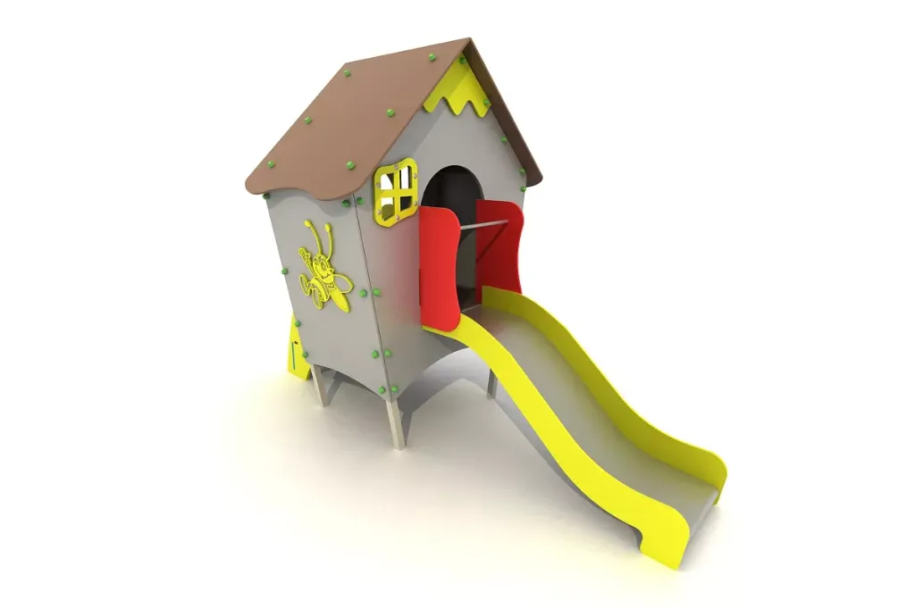 Casetta Con scivolo acciaio inox 2130