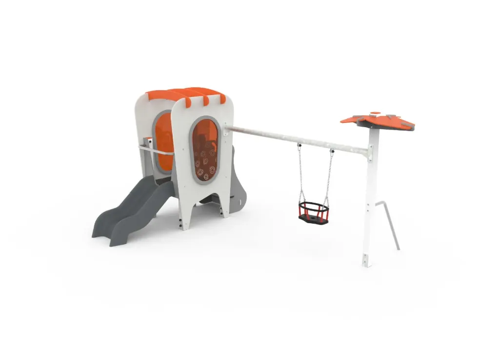 KLAB011AL (Montanti in legno di pino mm. 90x90, con plinto in acciaio zincato a caldo)