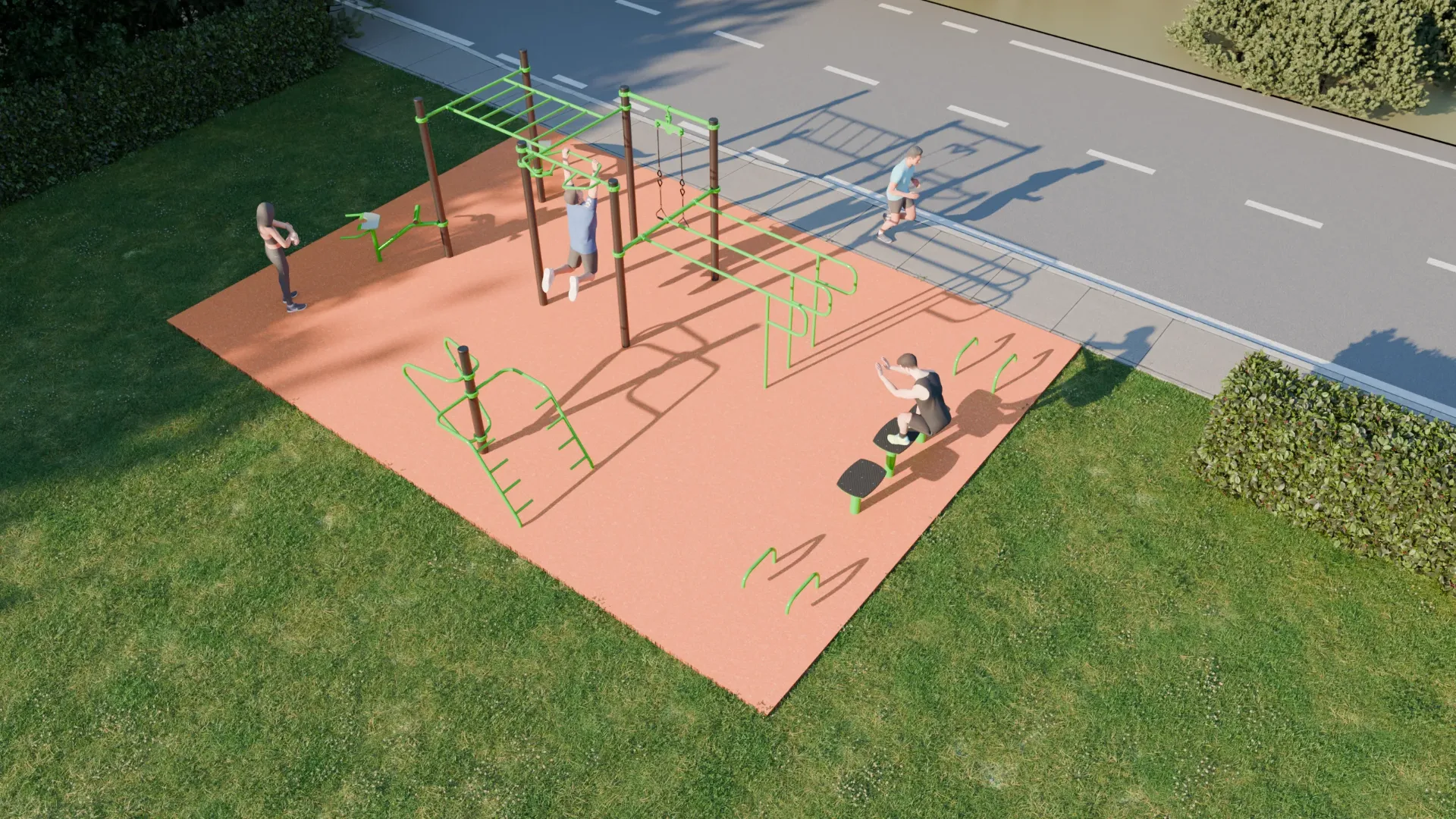 Fitness Park Orange (Trattamento mediante cataforesi e verniciatura a polveri)