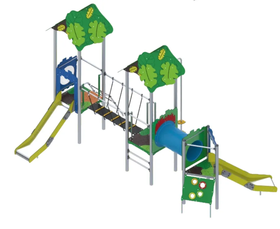 [ZZJE/0208] Doppia torre Giungla con due scivoli ZZJE/0208