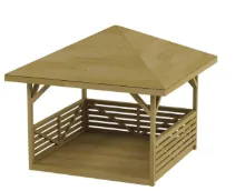 [3428] Casetta dei racconti 3x3 con pavimento