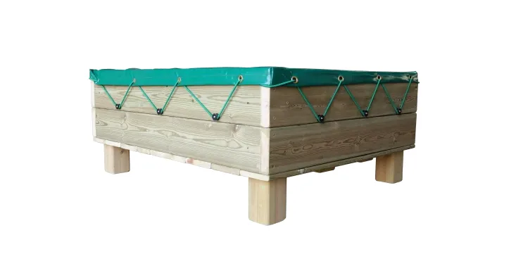 Sabbiera rialzata con telo in PVC