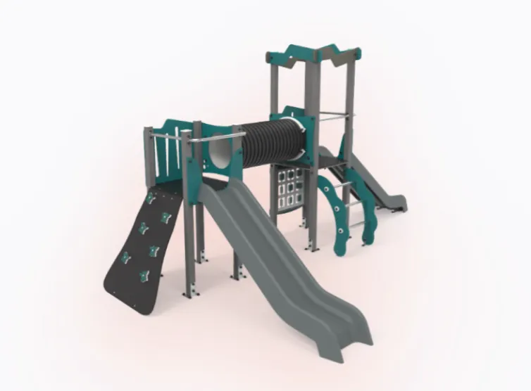 [ECOL005] Torrette con tunnel e due scivoli  Eco 005