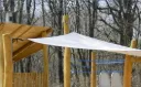 Vela da sole con 4 pali in robinia